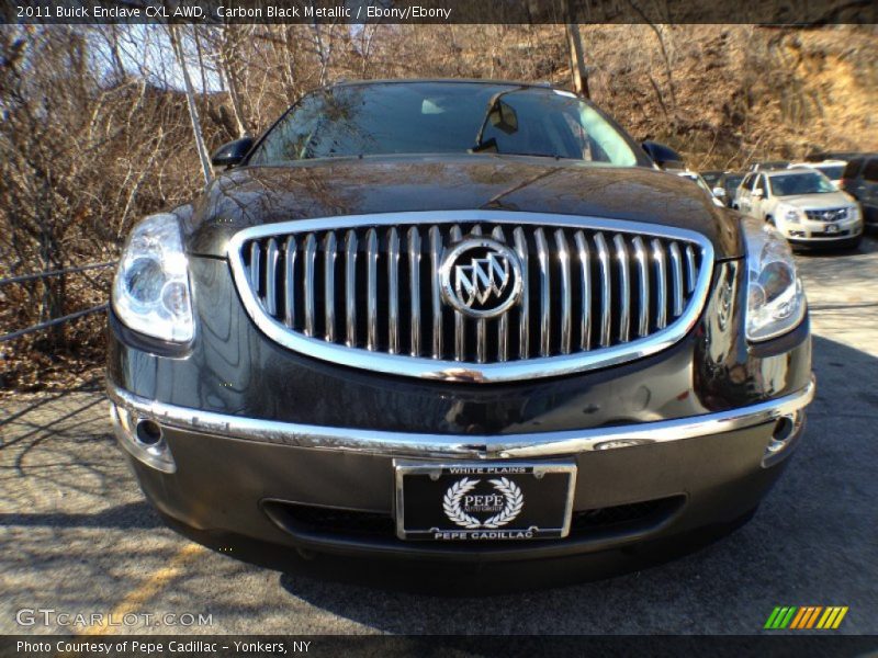 Carbon Black Metallic / Ebony/Ebony 2011 Buick Enclave CXL AWD