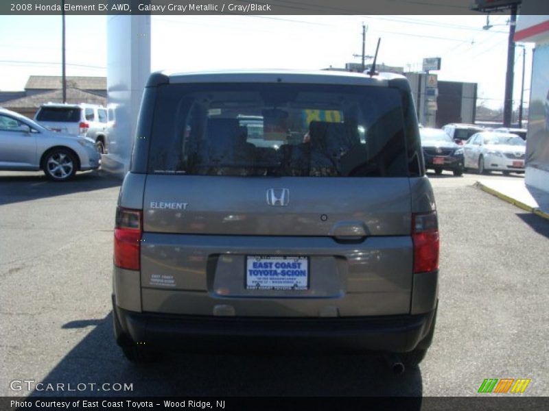 Galaxy Gray Metallic / Gray/Black 2008 Honda Element EX AWD