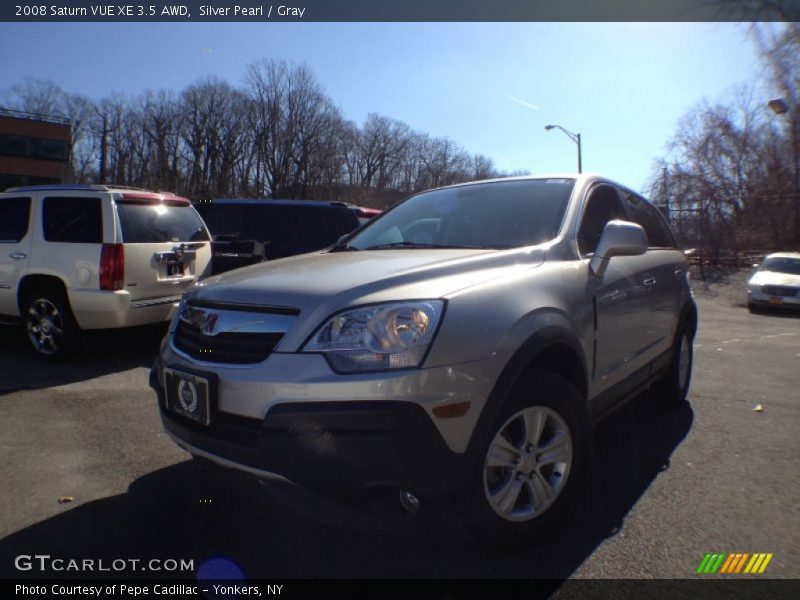 Silver Pearl / Gray 2008 Saturn VUE XE 3.5 AWD