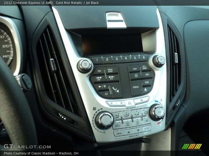 Gold Mist Metallic / Jet Black 2012 Chevrolet Equinox LS AWD