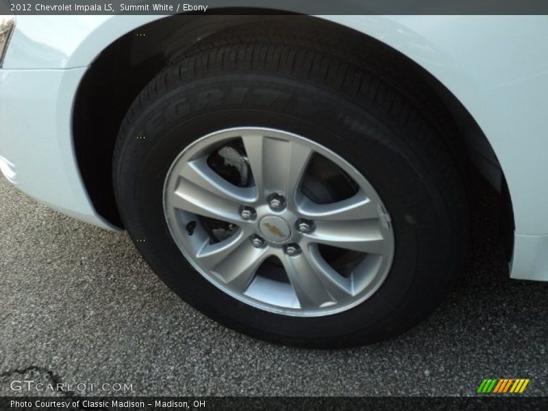 Summit White / Ebony 2012 Chevrolet Impala LS