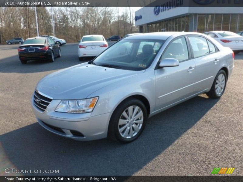 Radiant Silver / Gray 2010 Hyundai Sonata GLS