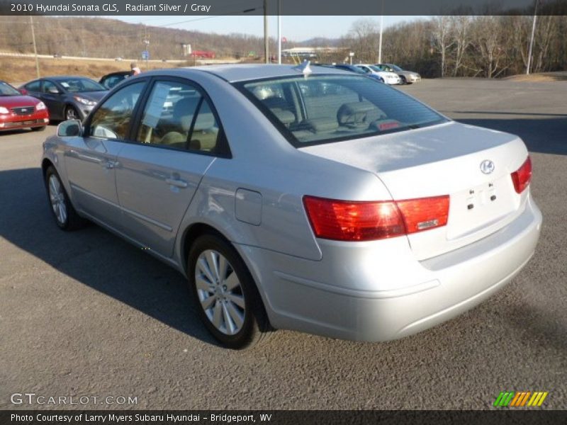 Radiant Silver / Gray 2010 Hyundai Sonata GLS