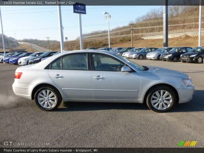 Radiant Silver / Gray 2010 Hyundai Sonata GLS