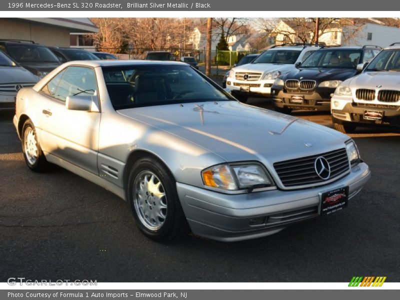 Brilliant Silver Metallic / Black 1996 Mercedes-Benz SL 320 Roadster