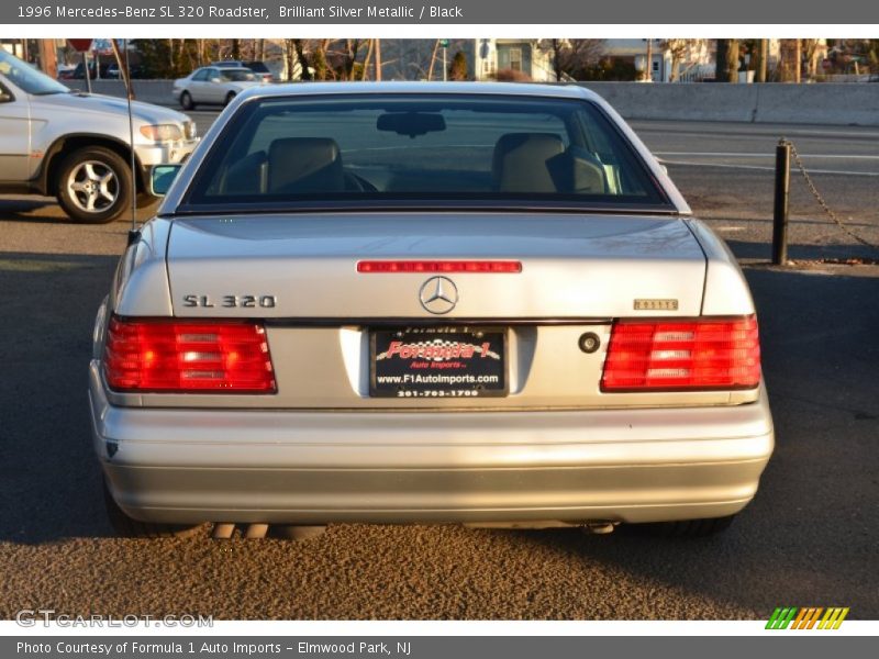 Brilliant Silver Metallic / Black 1996 Mercedes-Benz SL 320 Roadster