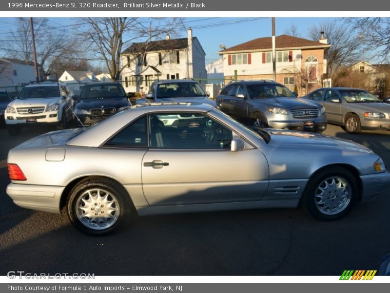 Brilliant Silver Metallic / Black 1996 Mercedes-Benz SL 320 Roadster