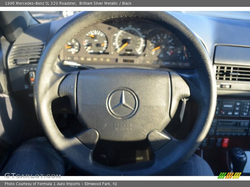 Brilliant Silver Metallic / Black 1996 Mercedes-Benz SL 320 Roadster