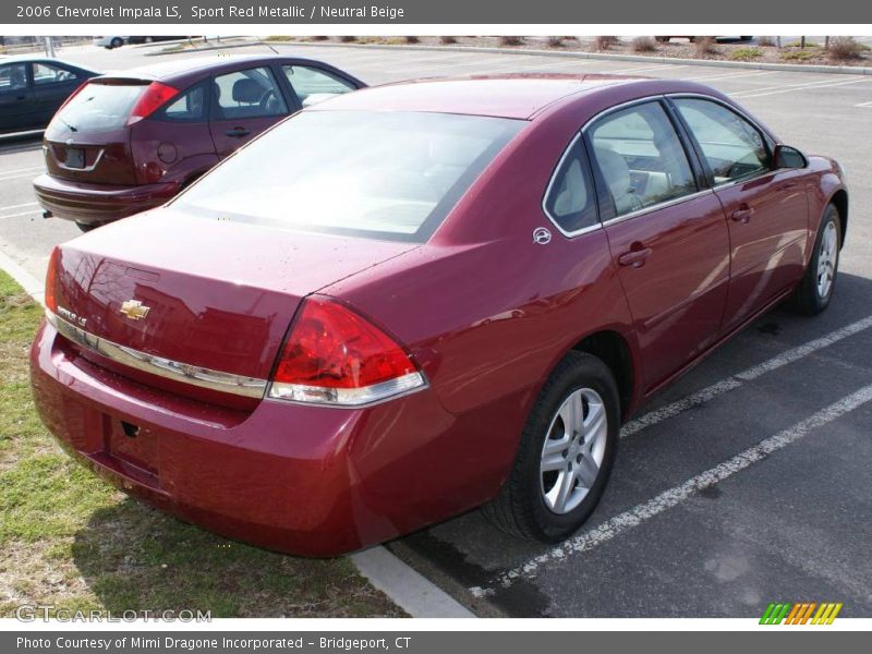Sport Red Metallic / Neutral Beige 2006 Chevrolet Impala LS