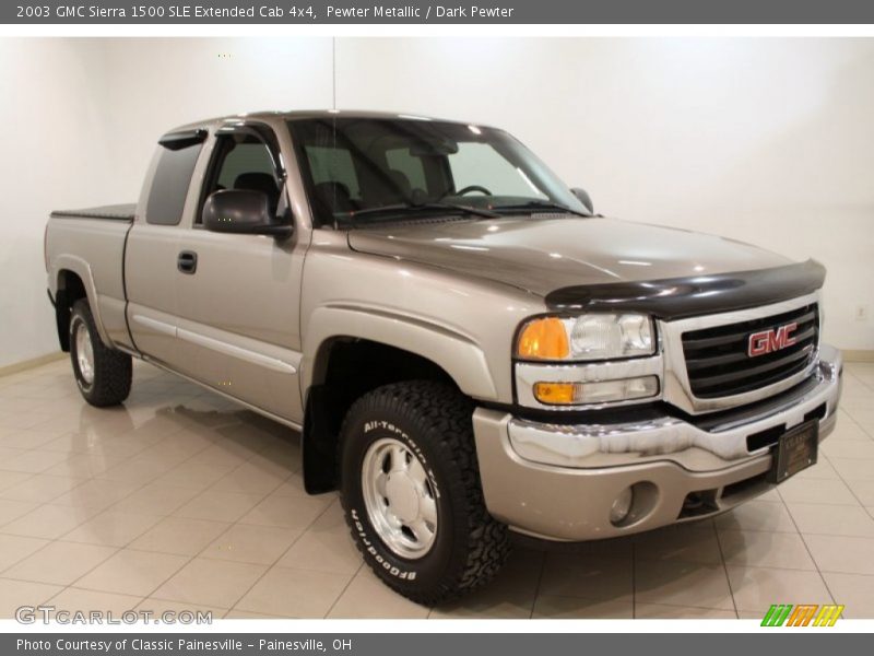 Pewter Metallic / Dark Pewter 2003 GMC Sierra 1500 SLE Extended Cab 4x4