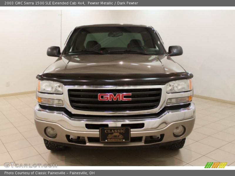 Pewter Metallic / Dark Pewter 2003 GMC Sierra 1500 SLE Extended Cab 4x4