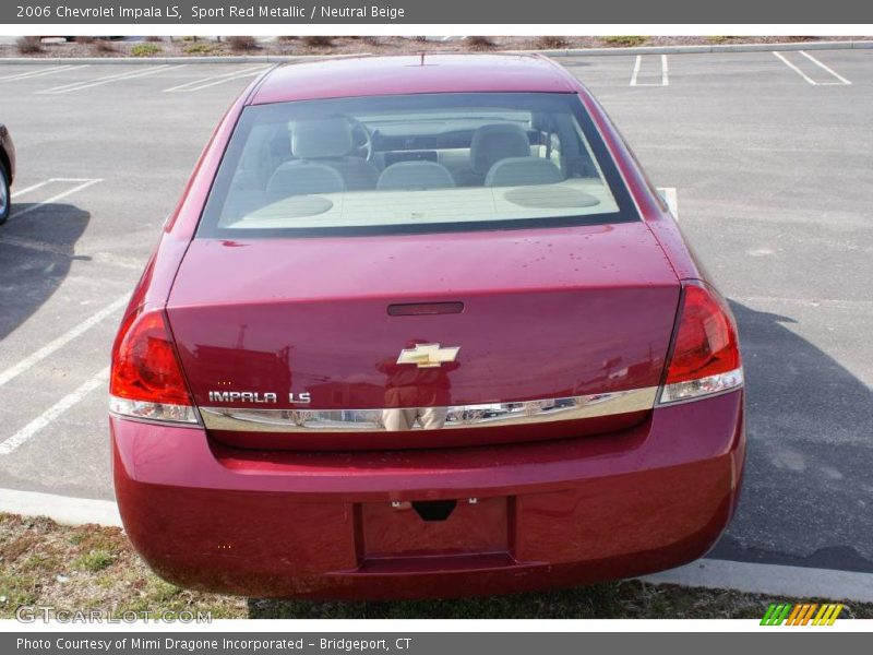 Sport Red Metallic / Neutral Beige 2006 Chevrolet Impala LS