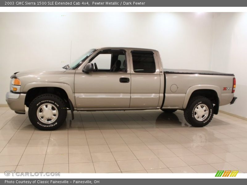 Pewter Metallic / Dark Pewter 2003 GMC Sierra 1500 SLE Extended Cab 4x4