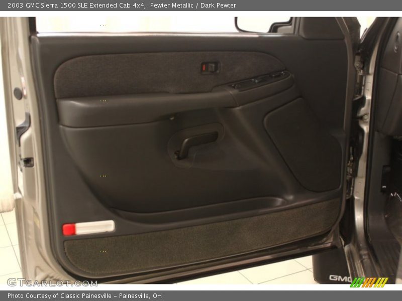 Pewter Metallic / Dark Pewter 2003 GMC Sierra 1500 SLE Extended Cab 4x4