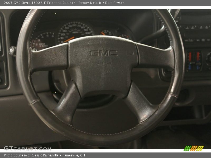 Pewter Metallic / Dark Pewter 2003 GMC Sierra 1500 SLE Extended Cab 4x4