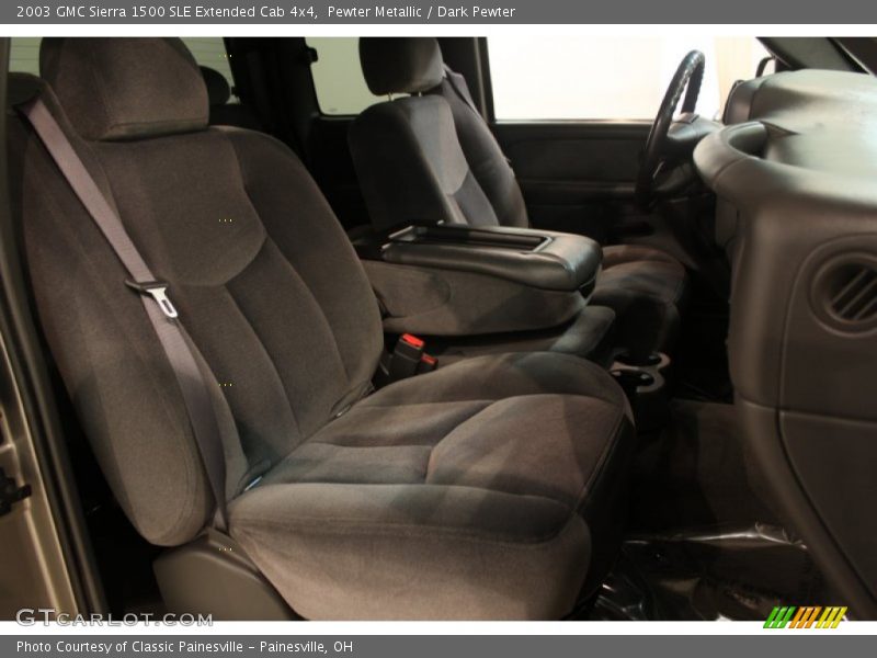 Pewter Metallic / Dark Pewter 2003 GMC Sierra 1500 SLE Extended Cab 4x4