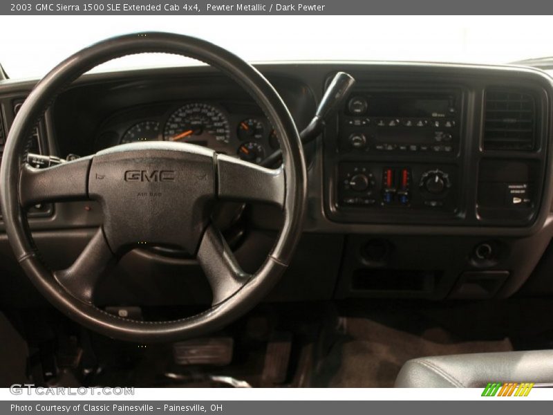 Pewter Metallic / Dark Pewter 2003 GMC Sierra 1500 SLE Extended Cab 4x4