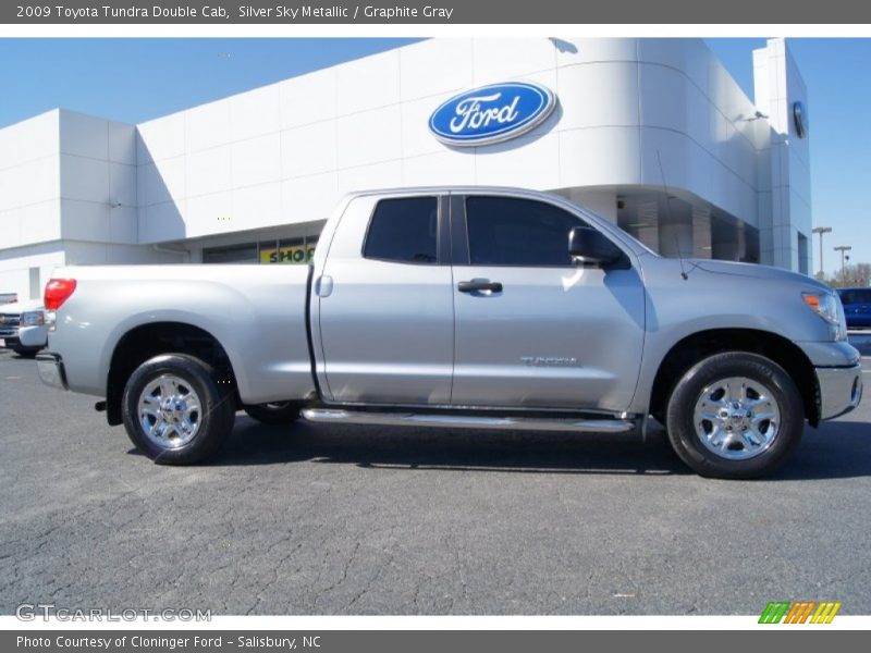 Silver Sky Metallic / Graphite Gray 2009 Toyota Tundra Double Cab