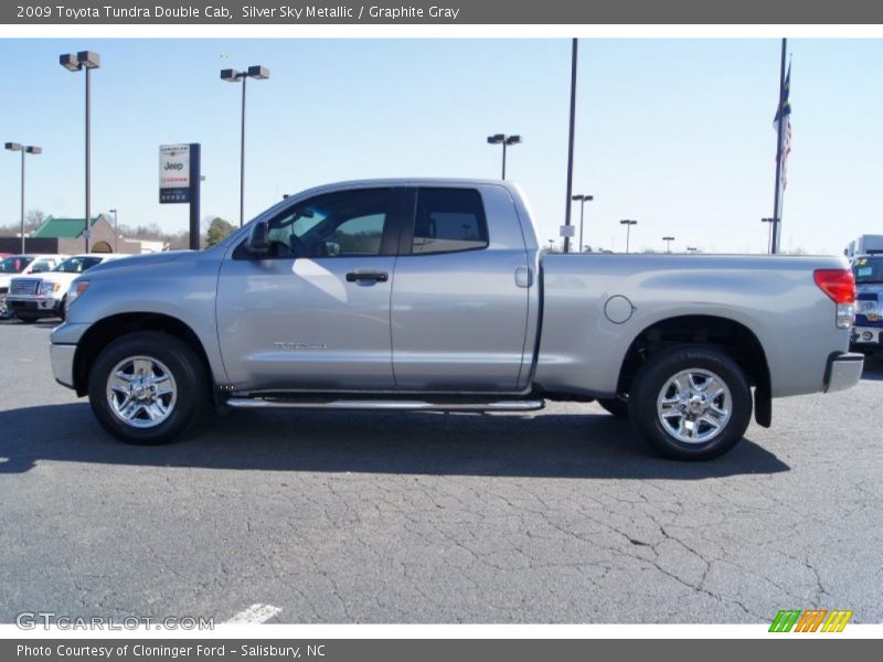 Silver Sky Metallic / Graphite Gray 2009 Toyota Tundra Double Cab