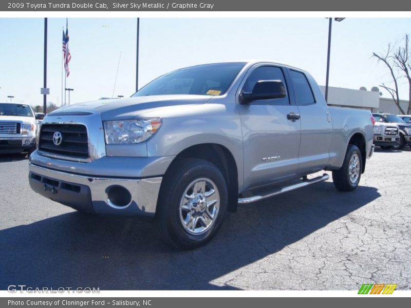 Silver Sky Metallic / Graphite Gray 2009 Toyota Tundra Double Cab