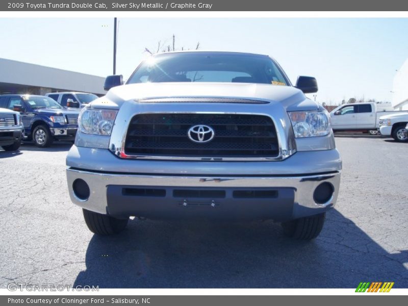 Silver Sky Metallic / Graphite Gray 2009 Toyota Tundra Double Cab