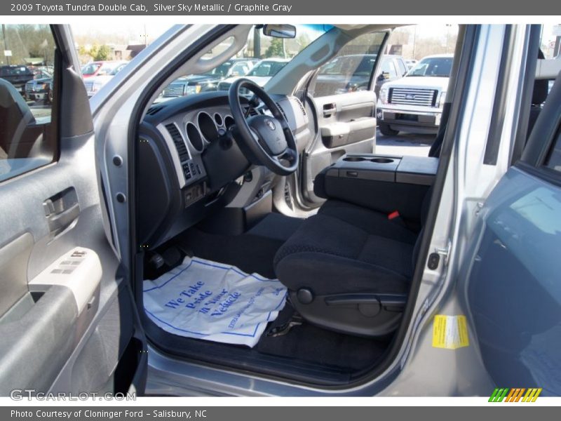 Silver Sky Metallic / Graphite Gray 2009 Toyota Tundra Double Cab