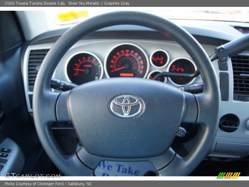 Silver Sky Metallic / Graphite Gray 2009 Toyota Tundra Double Cab