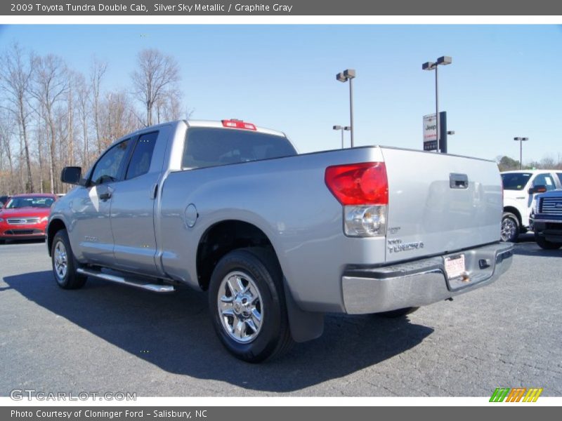 Silver Sky Metallic / Graphite Gray 2009 Toyota Tundra Double Cab