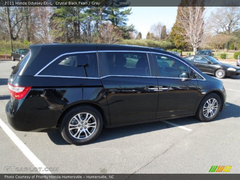 Crystal Black Pearl / Gray 2011 Honda Odyssey EX-L