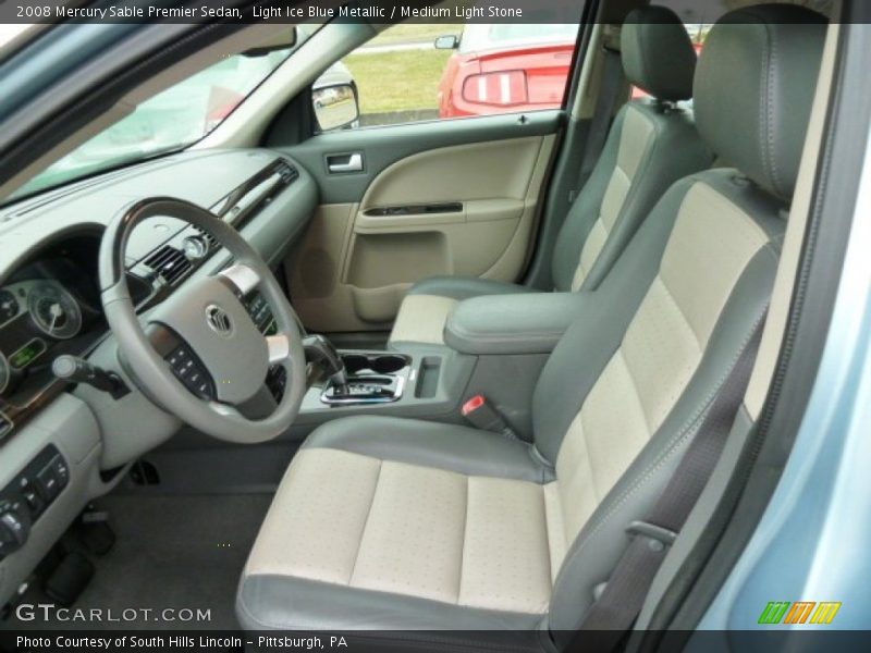 Light Ice Blue Metallic / Medium Light Stone 2008 Mercury Sable Premier Sedan