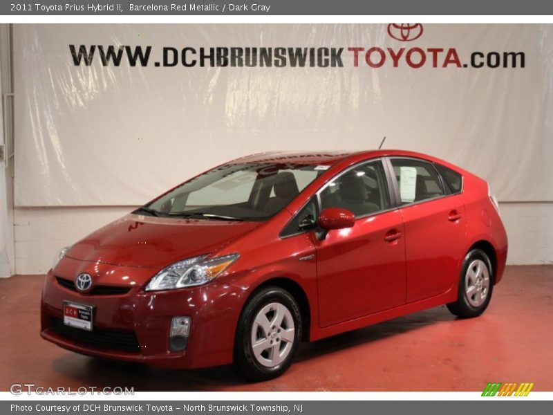 Barcelona Red Metallic / Dark Gray 2011 Toyota Prius Hybrid II