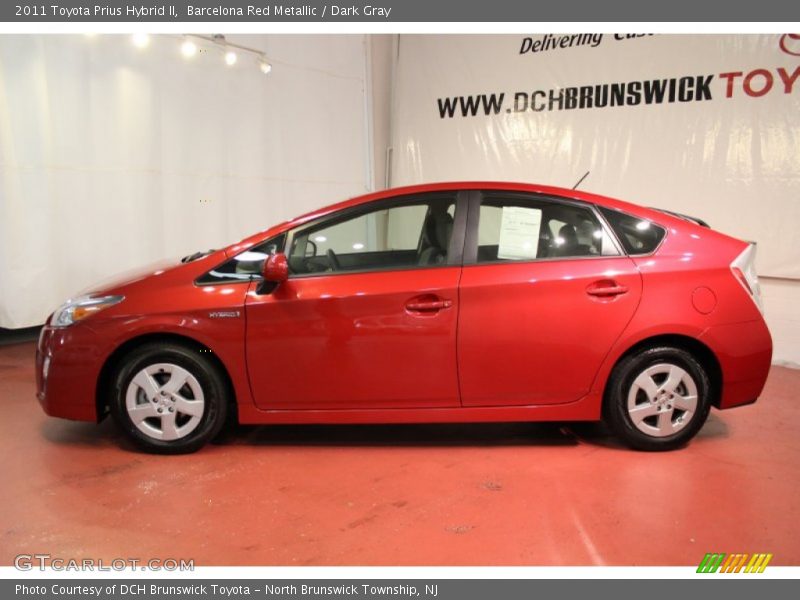 Barcelona Red Metallic / Dark Gray 2011 Toyota Prius Hybrid II