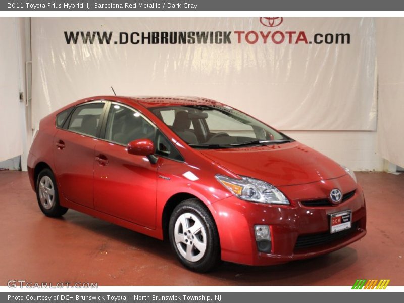 Barcelona Red Metallic / Dark Gray 2011 Toyota Prius Hybrid II
