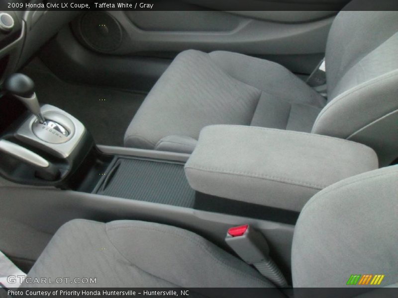 Taffeta White / Gray 2009 Honda Civic LX Coupe