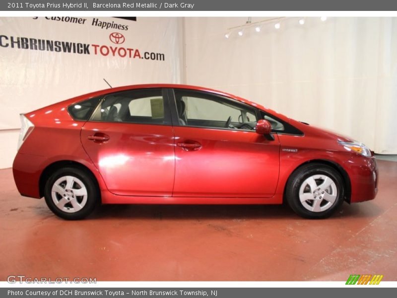 Barcelona Red Metallic / Dark Gray 2011 Toyota Prius Hybrid II