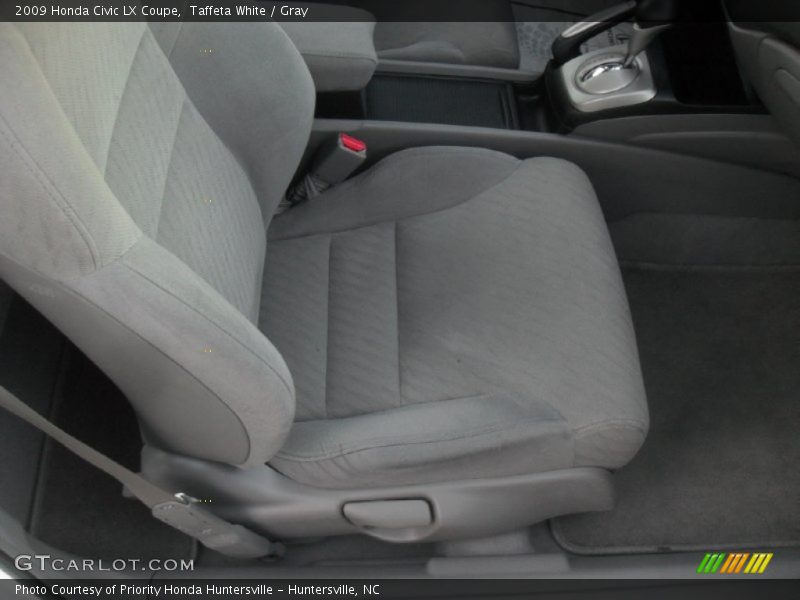 Taffeta White / Gray 2009 Honda Civic LX Coupe