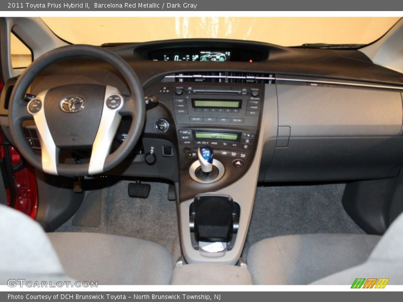 Barcelona Red Metallic / Dark Gray 2011 Toyota Prius Hybrid II