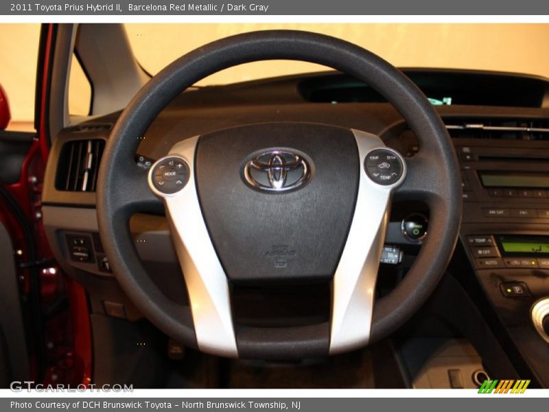 Barcelona Red Metallic / Dark Gray 2011 Toyota Prius Hybrid II
