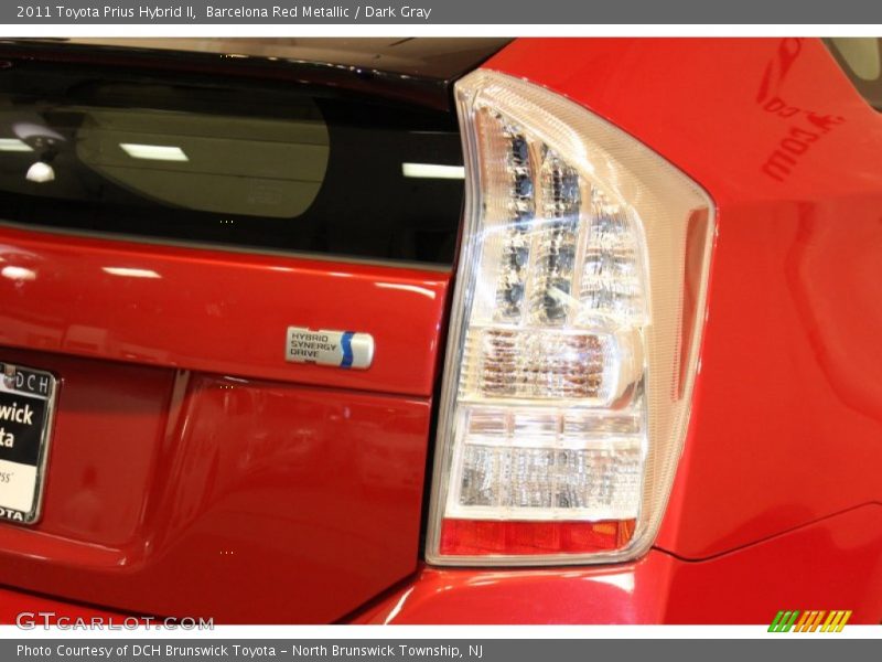Barcelona Red Metallic / Dark Gray 2011 Toyota Prius Hybrid II