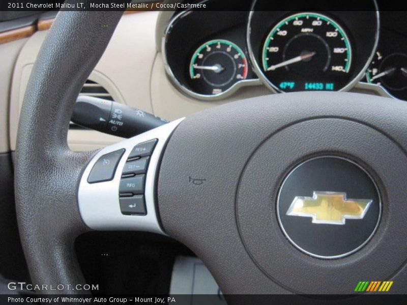 Mocha Steel Metallic / Cocoa/Cashmere 2011 Chevrolet Malibu LT
