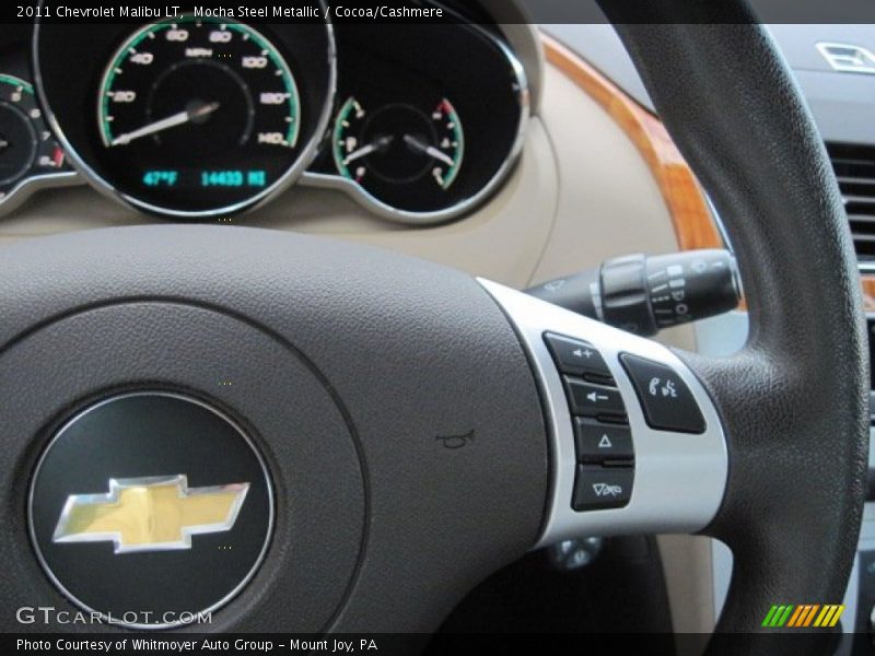 Mocha Steel Metallic / Cocoa/Cashmere 2011 Chevrolet Malibu LT
