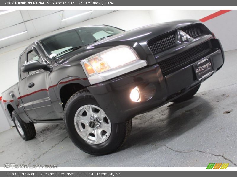 Brilliant Black / Slate 2007 Mitsubishi Raider LS Extended Cab