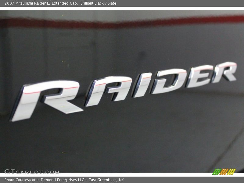 Brilliant Black / Slate 2007 Mitsubishi Raider LS Extended Cab