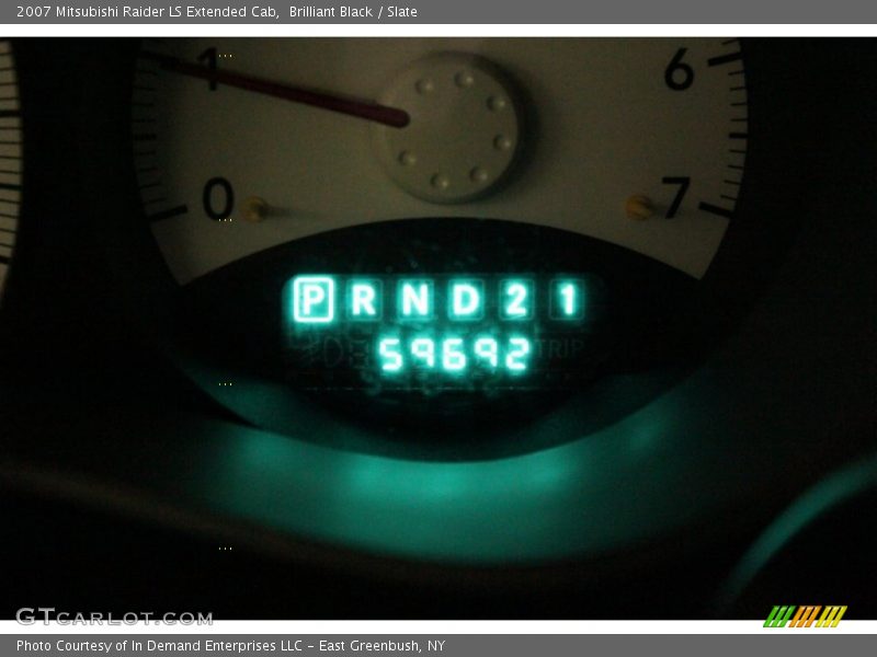 Brilliant Black / Slate 2007 Mitsubishi Raider LS Extended Cab