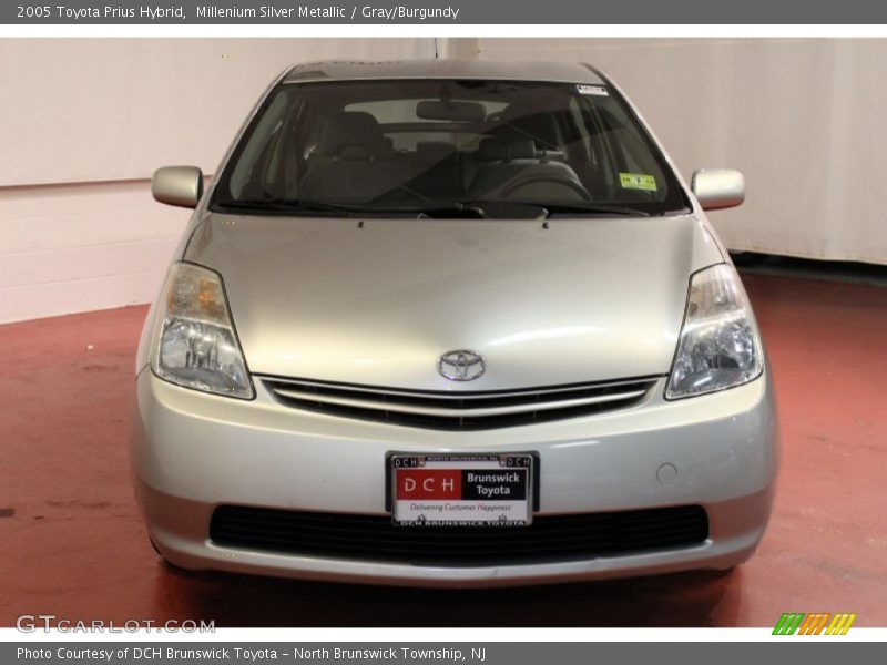 Millenium Silver Metallic / Gray/Burgundy 2005 Toyota Prius Hybrid