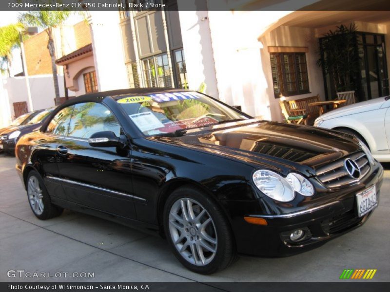 Black / Stone 2009 Mercedes-Benz CLK 350 Cabriolet