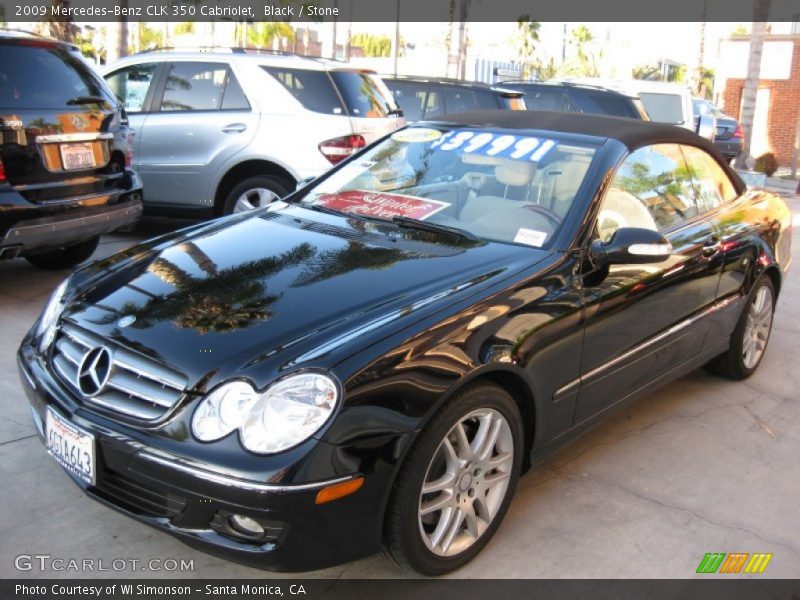 Black / Stone 2009 Mercedes-Benz CLK 350 Cabriolet