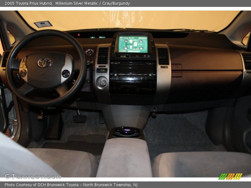 Millenium Silver Metallic / Gray/Burgundy 2005 Toyota Prius Hybrid