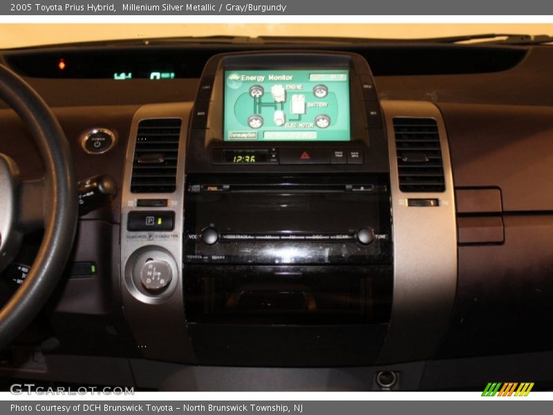 Millenium Silver Metallic / Gray/Burgundy 2005 Toyota Prius Hybrid