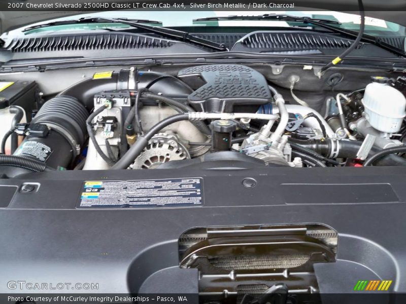 Silver Birch Metallic / Dark Charcoal 2007 Chevrolet Silverado 2500HD Classic LT Crew Cab 4x4